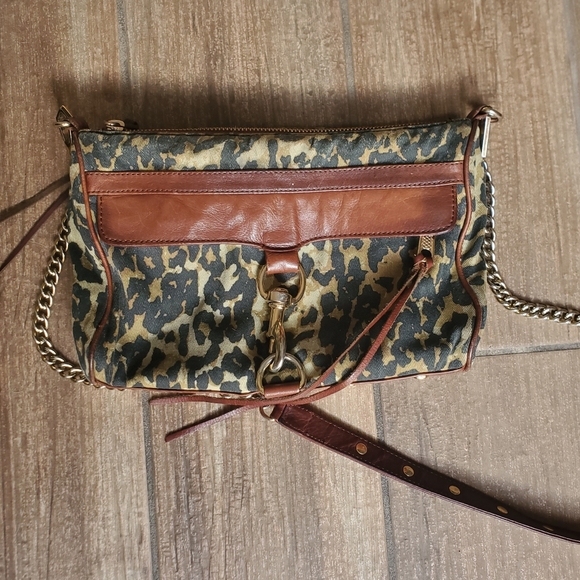 Rebecca Minkoff Leopard Mac Daddy Chain Crossbody Bag. - Picture 5 of 15